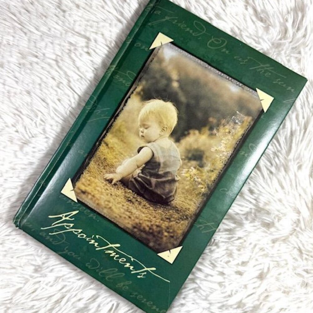 Vintage 1999 American Editions Emerald Green Appointments Garden Baby Journal